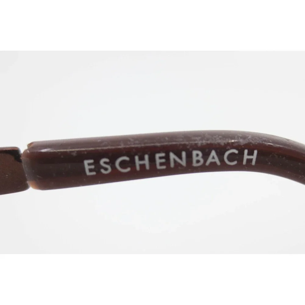 Brendel Eschenbach 902089 60 Burgundy Brown Cat Eye Semi Rimless Eyeglass Frames
